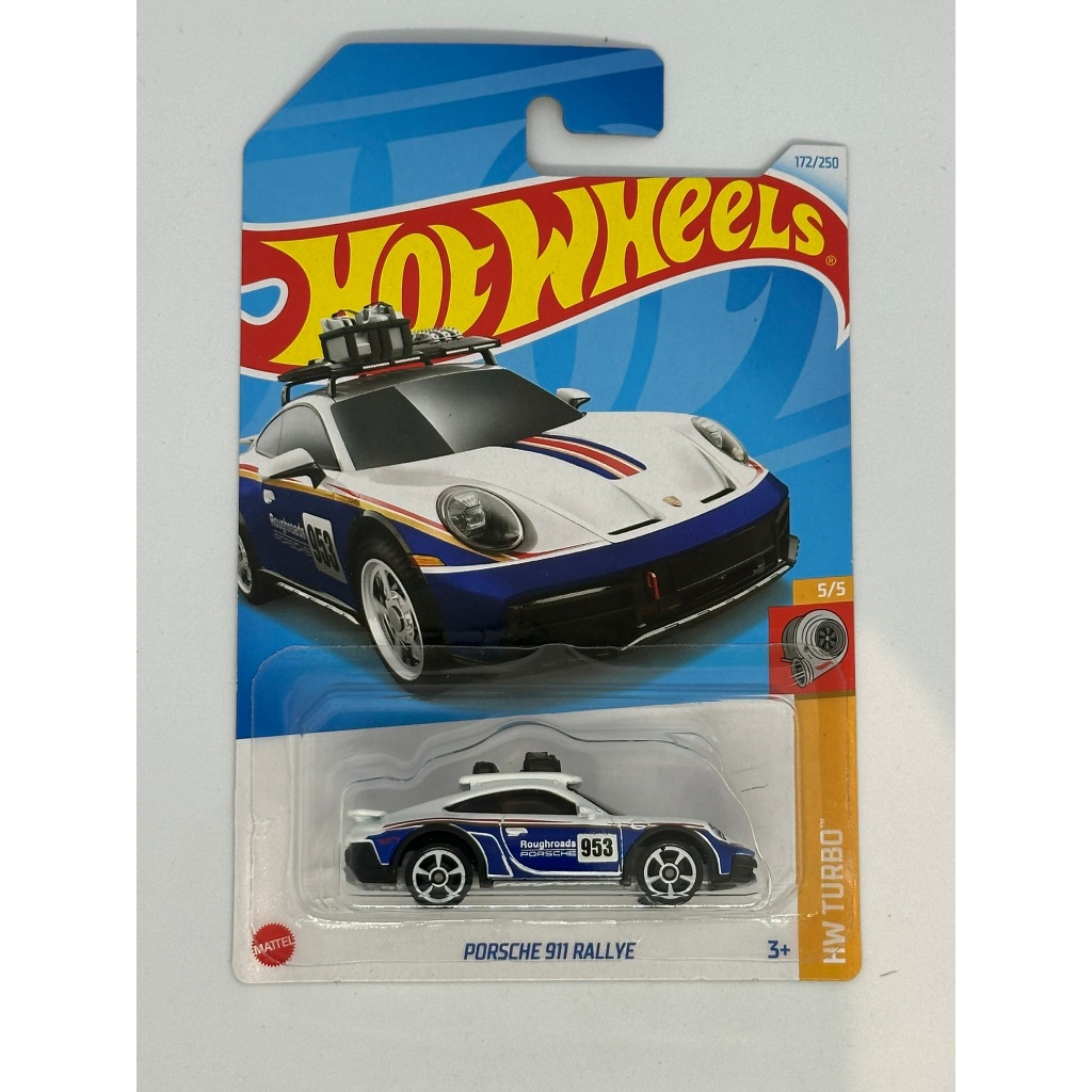 Voiture Hot Wheels Porsche 911 Rallye blanc numéro 172/250 | LA BOUTIQUE KIDS AND