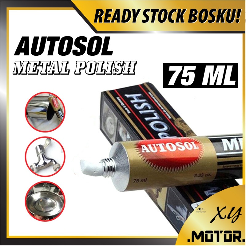 AUTOSOL METAL POLISH 75ML PEMBERSIH LOGAM KILAP CEMERLANG POLISHES