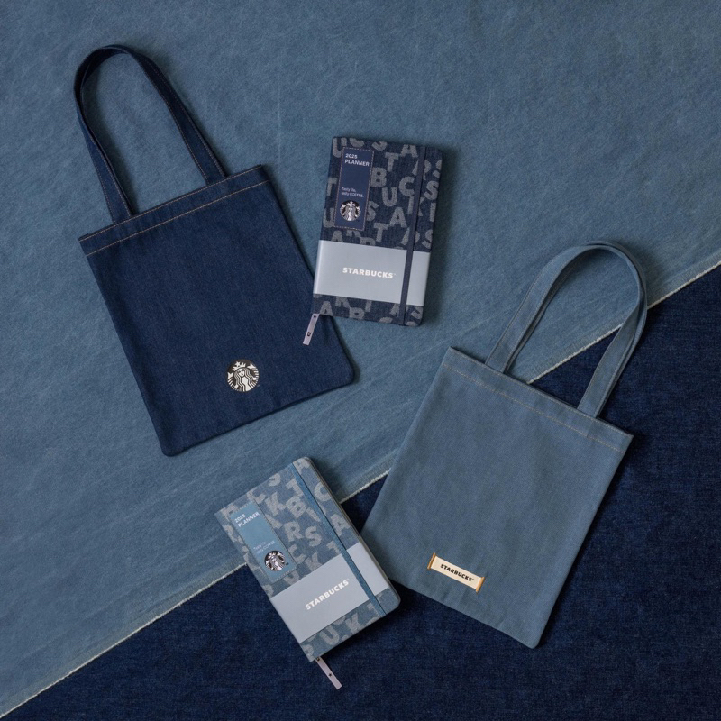 Starbucks Taiwan Planner 2024 2025 Collection Planner Journal NotedBook Tote Bag Set 台湾 星巴克2024