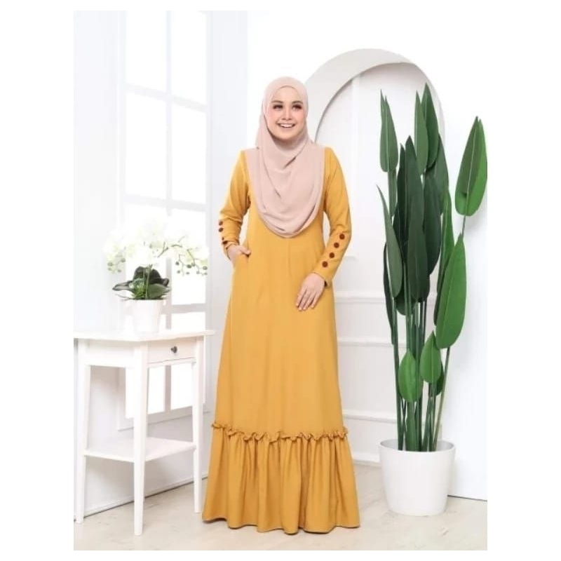 JUBAH MUSLMA ironless design by Alina@shope | Shopee Philippines