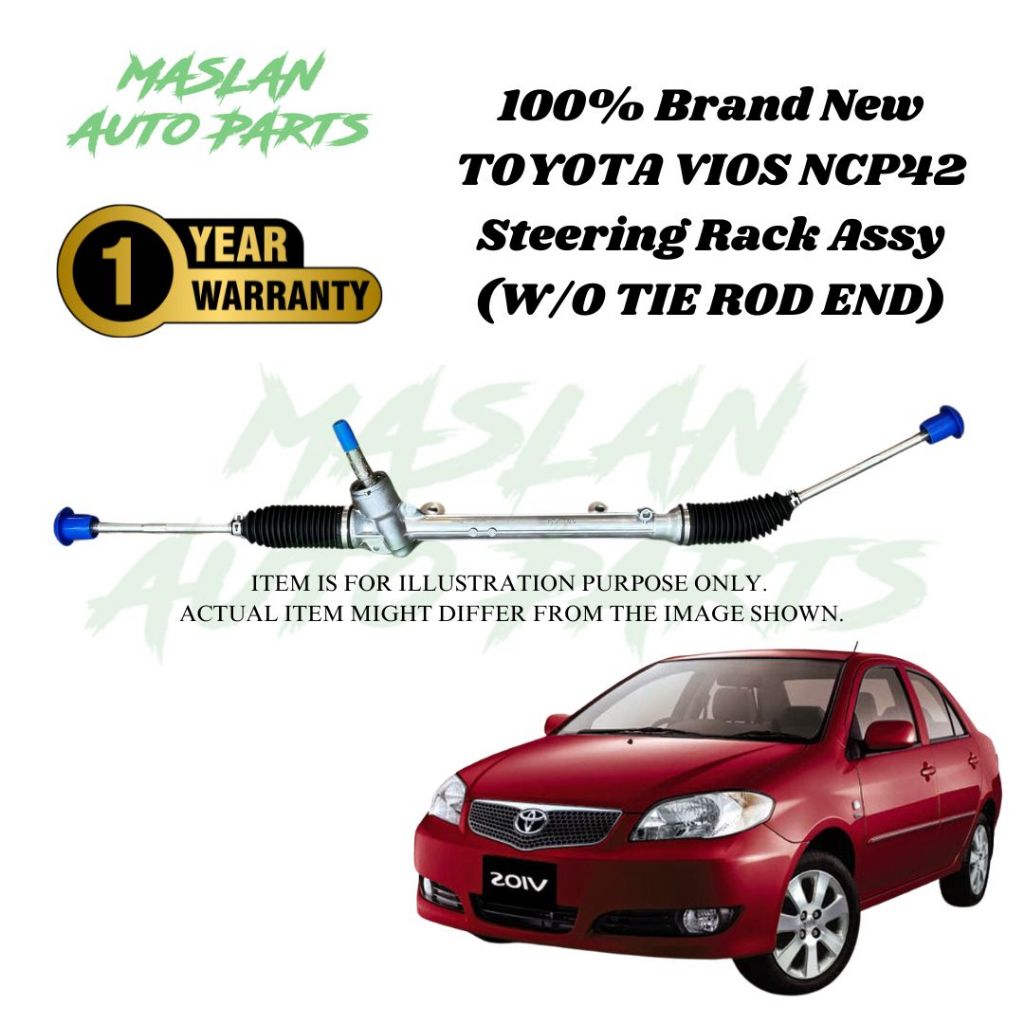 Toyota VIOS NCP42 100% Brand New OEM Power Steering Rack (W/O Tie Rod ...