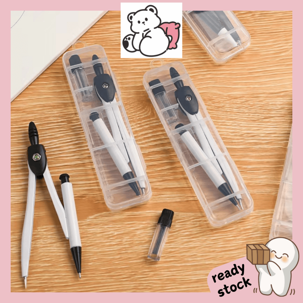MUJI Geometry Set Compass with Mechanical Pencil | Shopee Philippines
