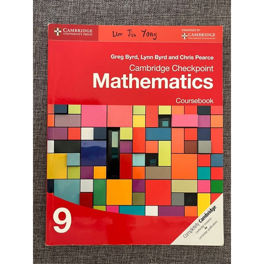 Cambridge Checkpoint Mathematics Coursebook 9 Pre-loved Cambridge Lower ...