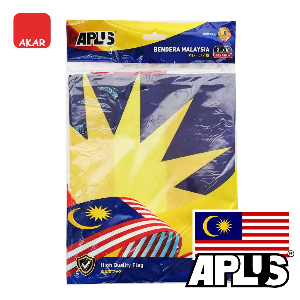 APLUS Jalur Gemilang Bendera Flag - 3x6 ft / Selangor Flag, Bendera ...