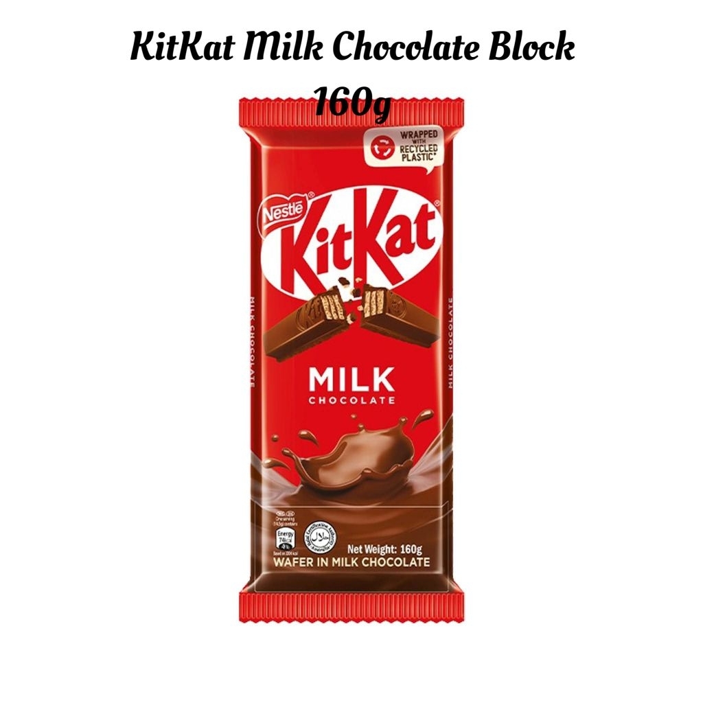Halal*KITKAT Milk Chocolate Block*160g | Shopee Philippines