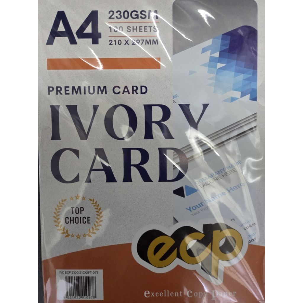 Finest A4 Ivory Card 230gsm White-50's | Shopee Philippines