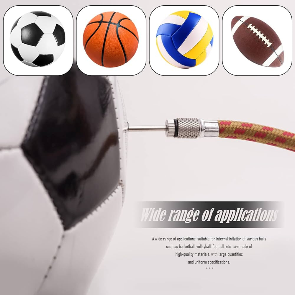 Air Pump Needle, Dual-Port Inflation Needles,Pump Needle for Football ...
