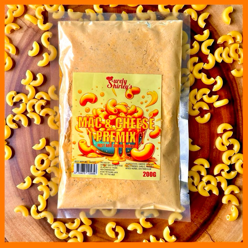 MAC AND CHEESE SAUCE PREMIX CAMPURAN SOS KEJU MAC AND CHEESE SURELY