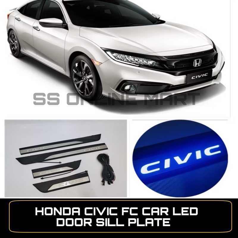 HONDA CIVIC FC 20162021 CAR LED DOOR SILL PLATE DOOR STEP SIDE STEP