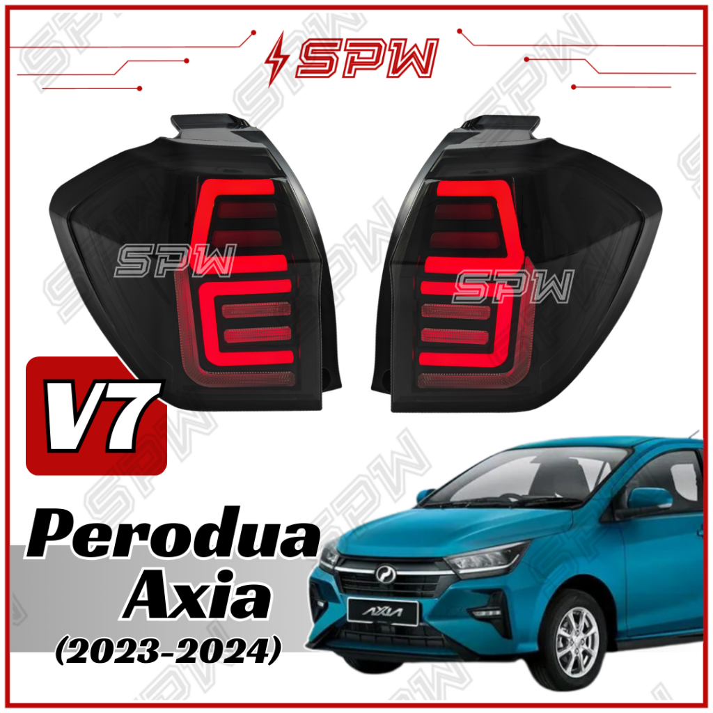 Perodua Axia 2023 2024 2025 V7 Tail Lamp Tail Light DRL LED Daylight ...