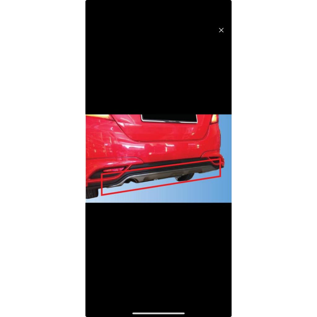 PERODUA BEZZA GEAR UP ABS REAR DIFFUSER WITH COLOUR BY JA AUTO | Shopee ...