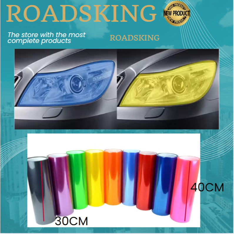 PROTECTION CAR HEAD LAMPFOG LIGHT TAIL LAMP STICKER TINTED FILM 40CM ...