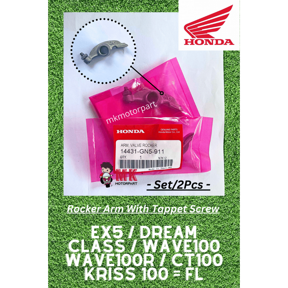 (Set) ROCKER ARM With Tappet Screw Honda EX5 Dream Class Wave100 ...