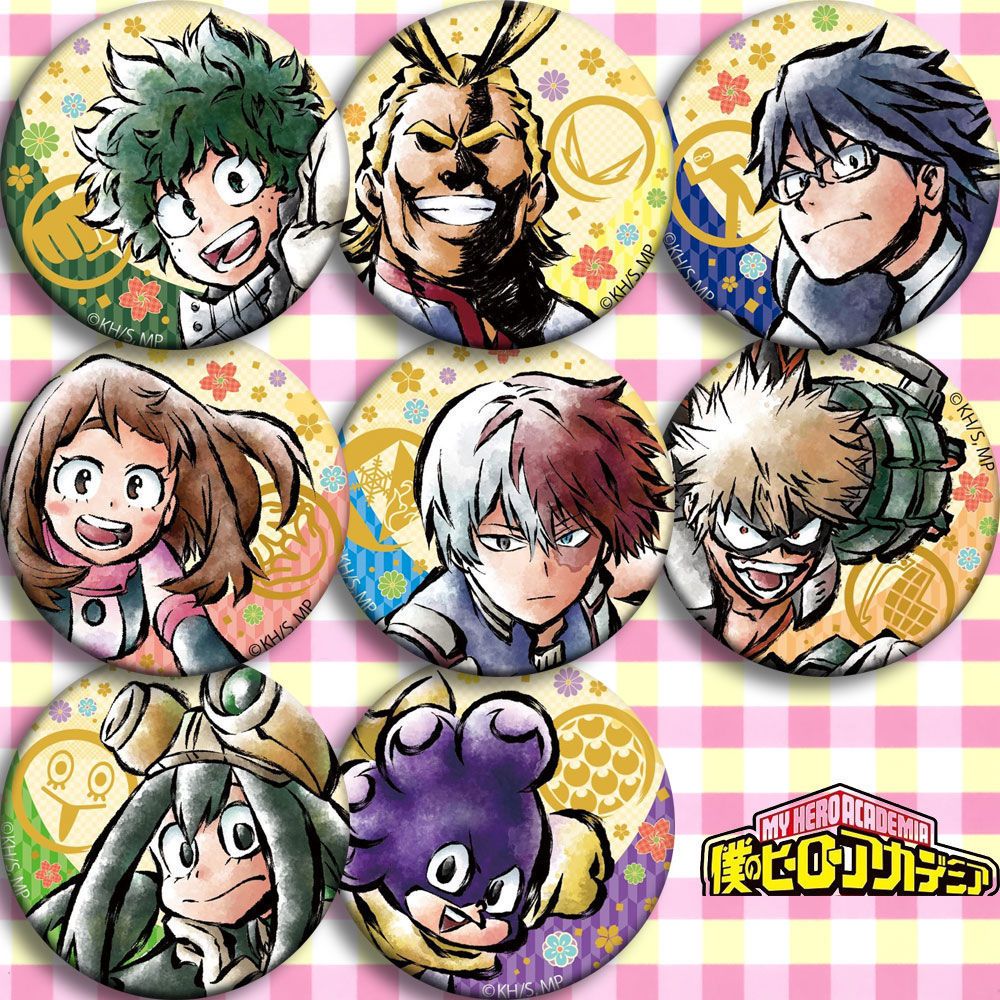 58mm My Hero Academia Anime Badge Badge Lencana Button Badge with Pin ...