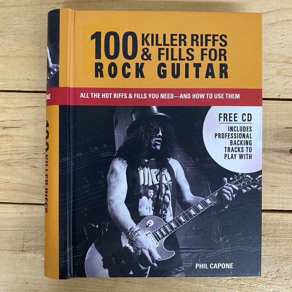 100 Killer Riffs And Fills For Rock Guitar (includes a CD) (Preloved ...