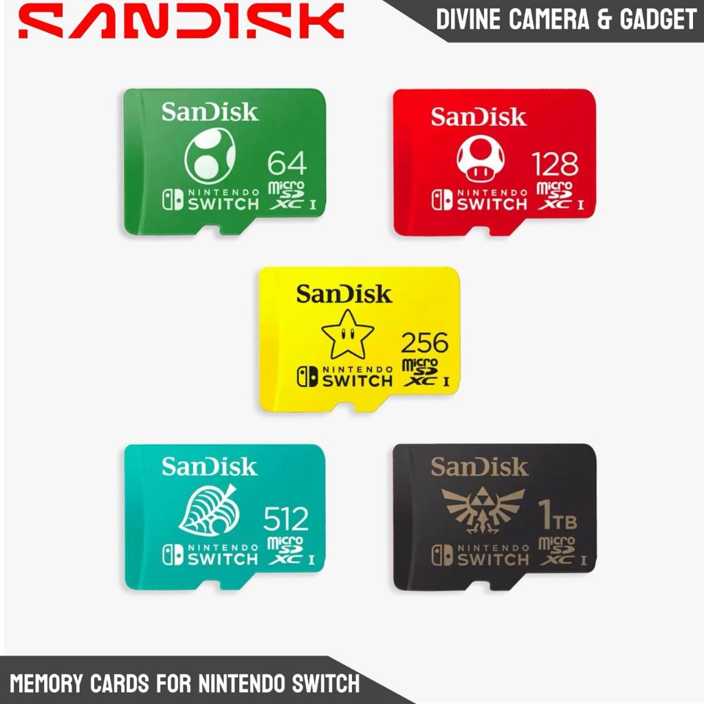 Nintendo -Licensed Memory Cards For Nintendo Switch 128GB-512GB ...