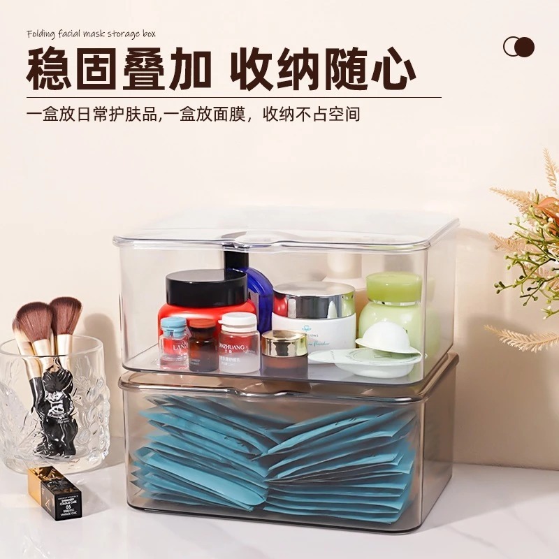 Portable Desktop Acrylic Transparent Storage Box / Kotak Simpanan ...