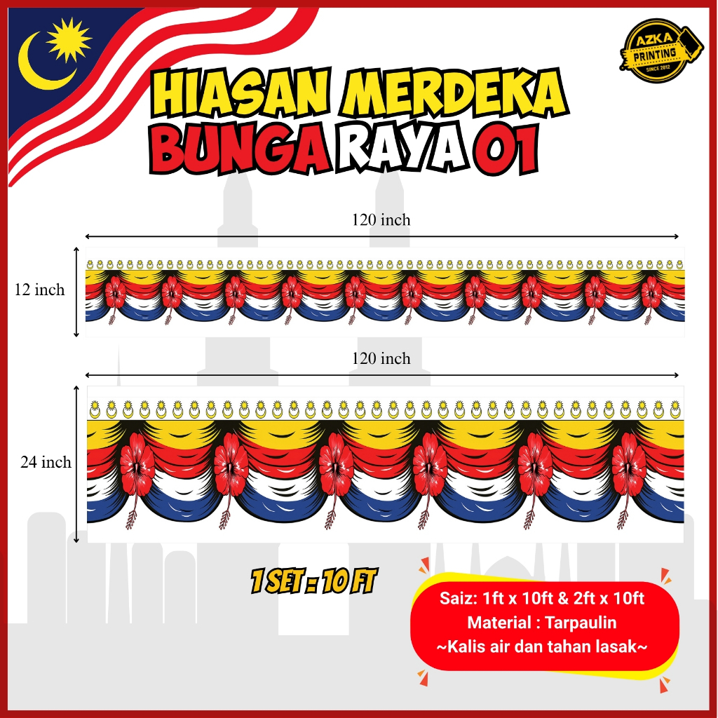 INDEPENDENCE DECORATIONS WITH RAYA FLOWER THEME, OLD RAYA FLOWER ...