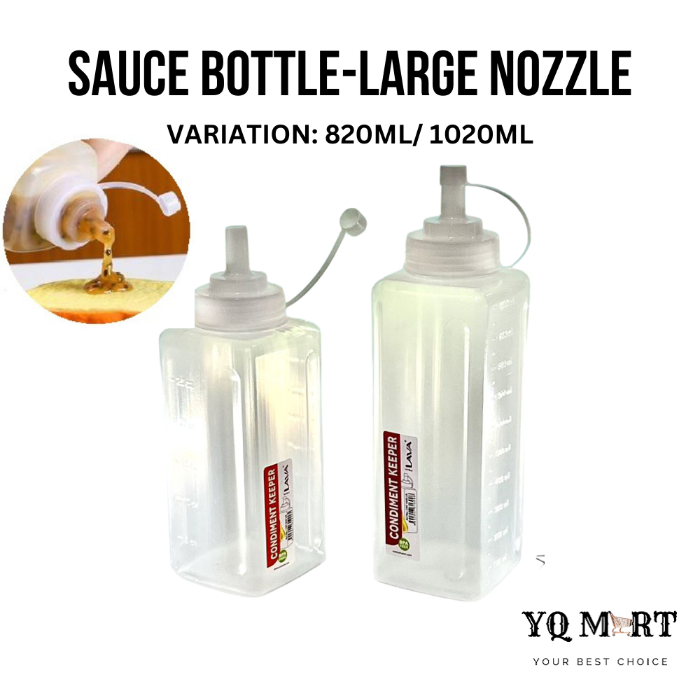 1PCS 820ML/1020ML Bottle Burger Sauce Bottle Large Nozzle Botol Sos ...