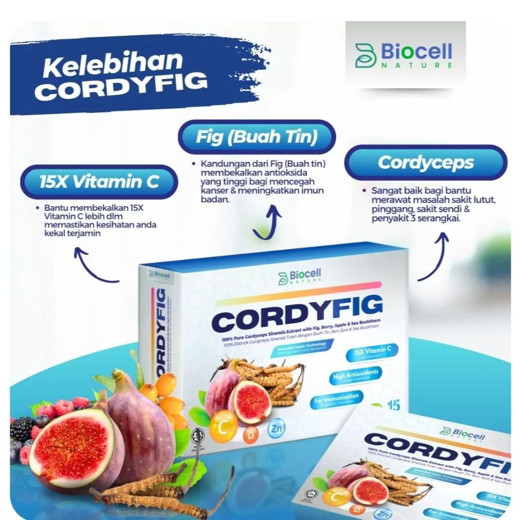 CORDYFIG + - 15 Sachets Cure for Joint Pain, Nerves, Diabetes, Heart ...