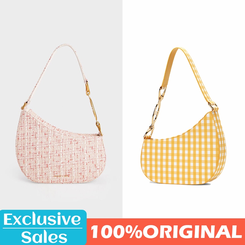 Exclusive Charles & Keith Asymmetrical Shoulder bag Single Top Handle ...