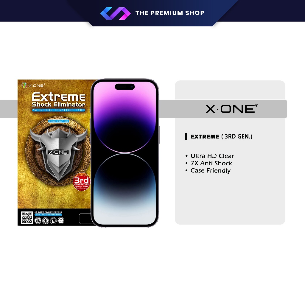IP 15 / 14 / Plus / Pro Max X-One Extreme Shock Eliminator Screen ...