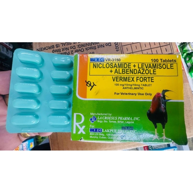 Vermex Forte (1 papan 10 tablets) | Shopee Philippines