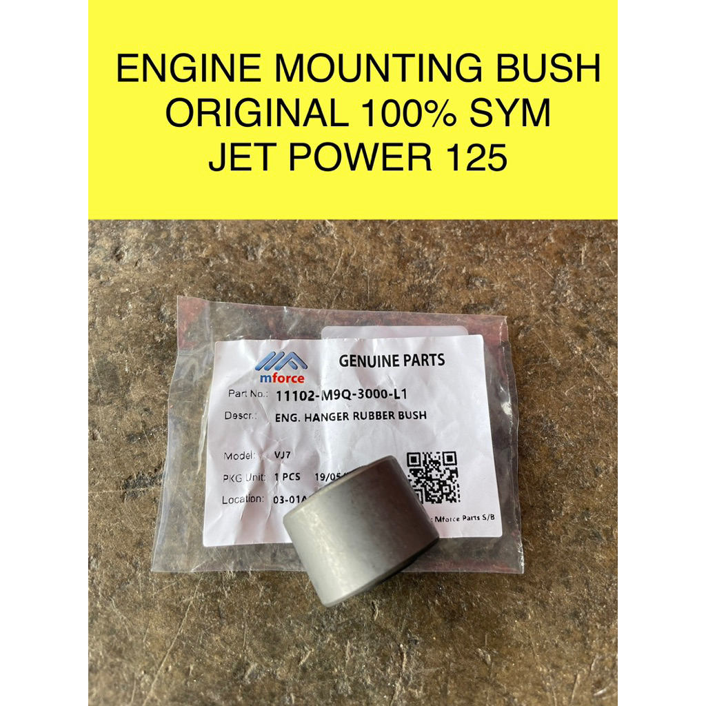 JETPOWER ENGINE MOUNTING BUSH ENGINE HANGER RUBBER BUSH 100% SYM FOR ...