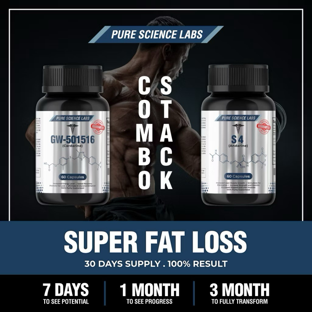 COMBO STACK FAT+ LOSS GW501516 WITH SARM S4 BEST STACKING FOR SUPER FAT ...