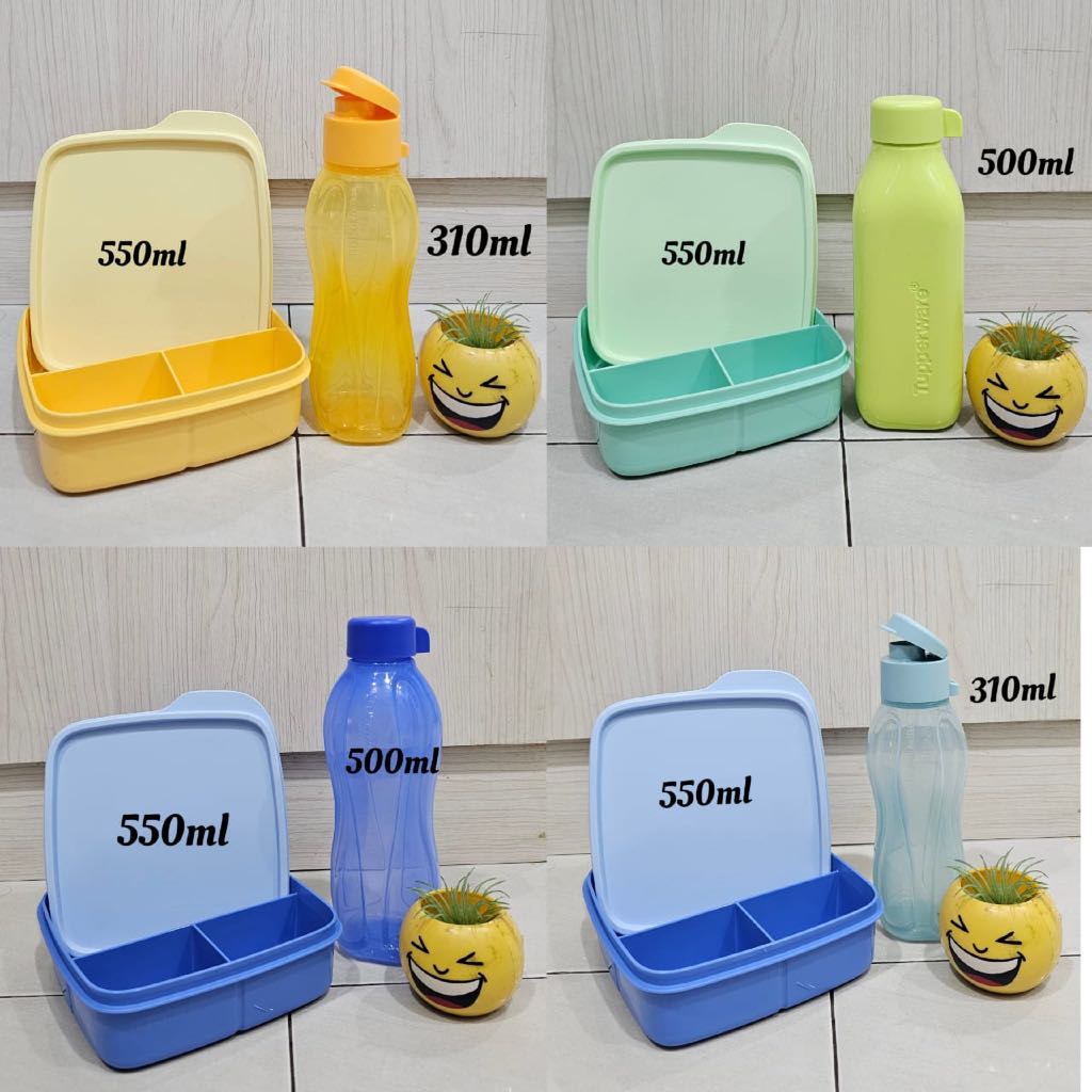 Tupperware Eco Bottle + Lollitup (550ml) Combo Set | Shopee Philippines