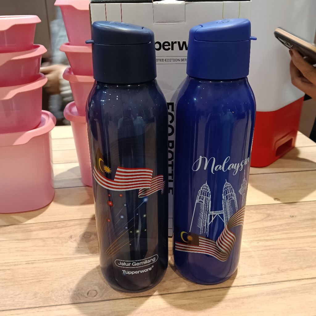 Tupperware Transformer Eco Bottle Set / Merdeka Eco Bottle Set with Box ...