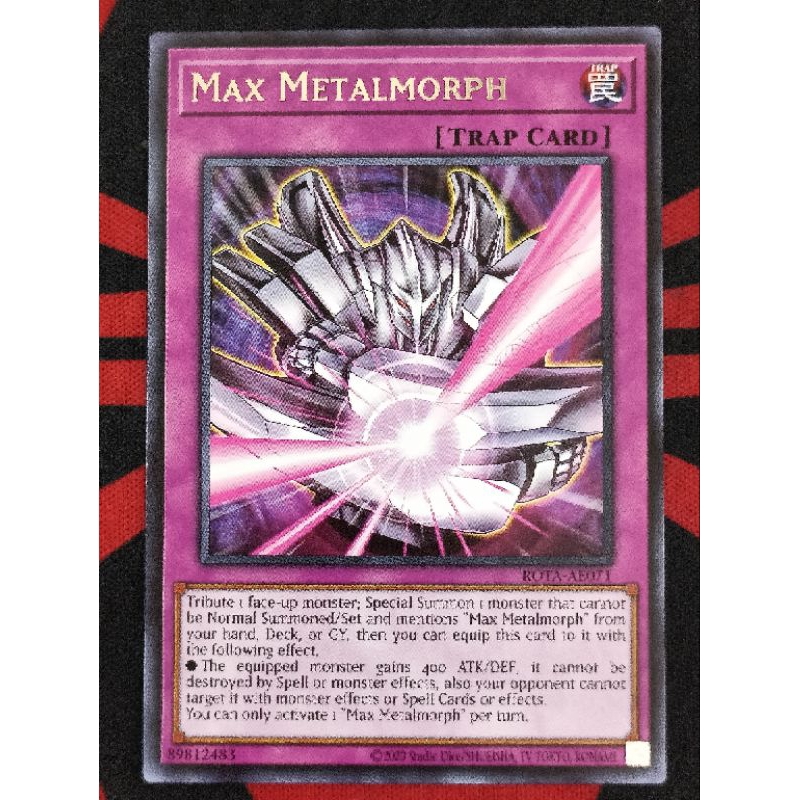 YUGIOH KONAMI ROTA-AE071 ROTA-JP071 Max Metalmorph (R) | Shopee Philippines