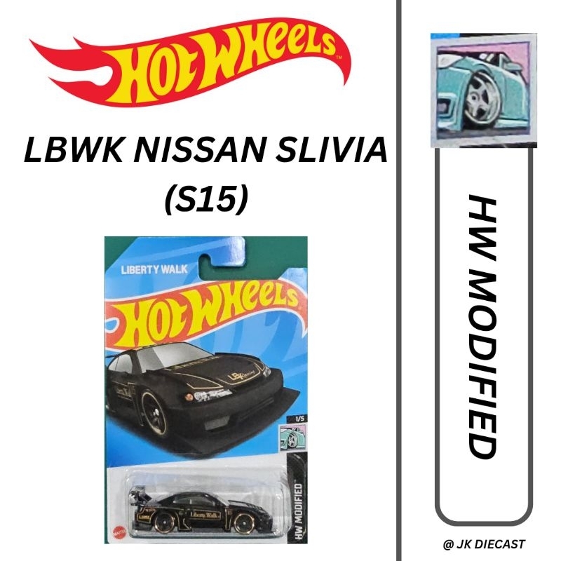 LBWK Nissan Silvia (S15) - Japan Card (Hotwheels 2023 Mainline Case E ...