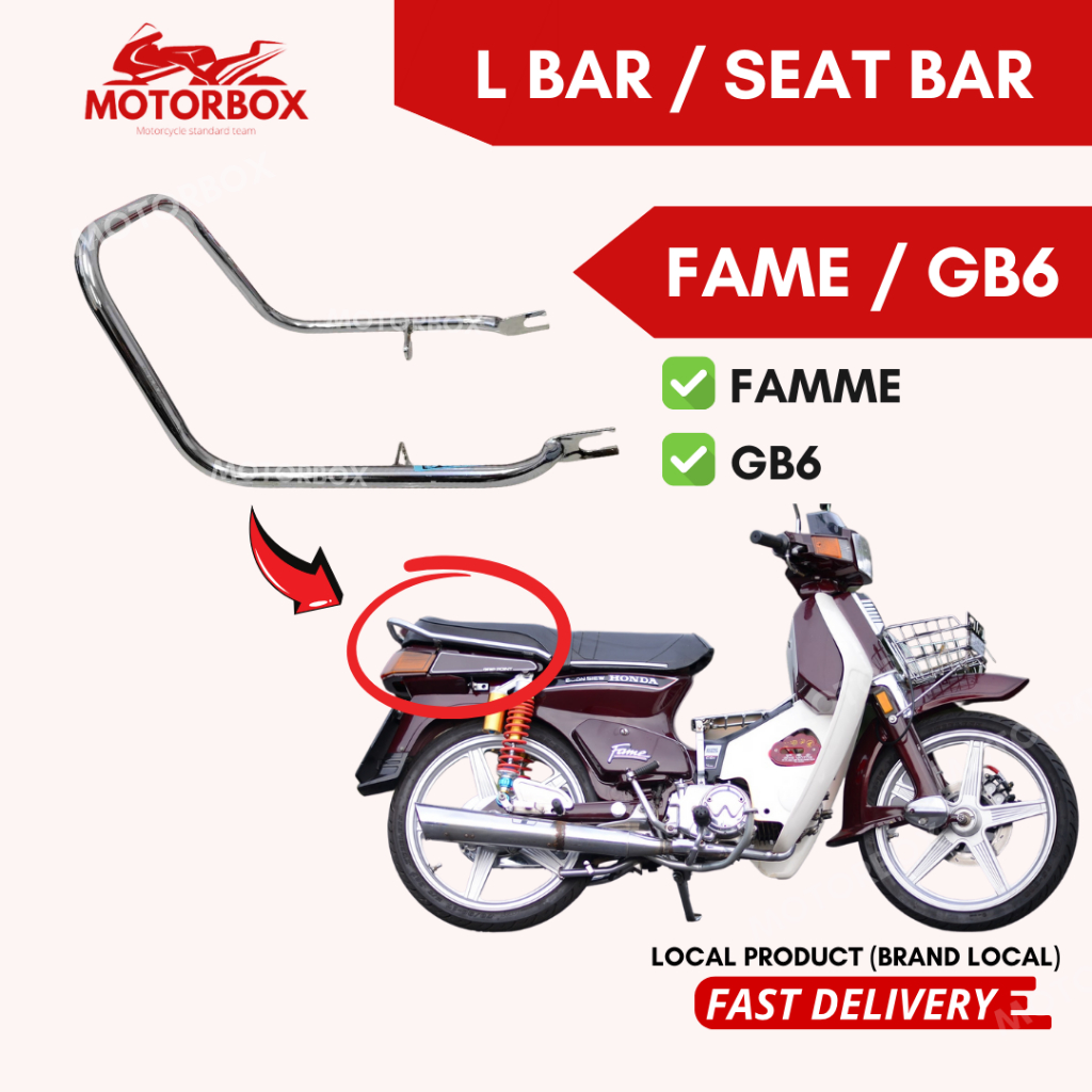 FAME L BAR - HONDA FAME GB6 FIRST MODEL HANDLE SEAT BAR SPOILER L-BAR ...