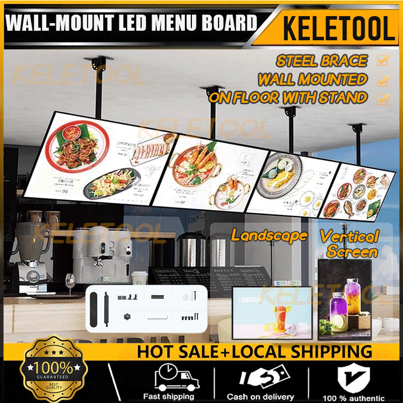 LED Menuboards wall-mount LED meenu board LED Ultra-thin food ordering ...