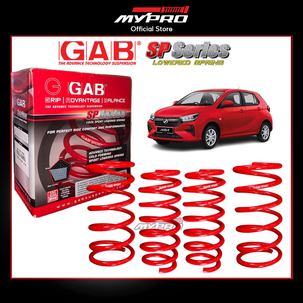 Best PERODUA AXIA 2023+ GAB SP SPRING COOL SPORT LOWERED SPRING ...