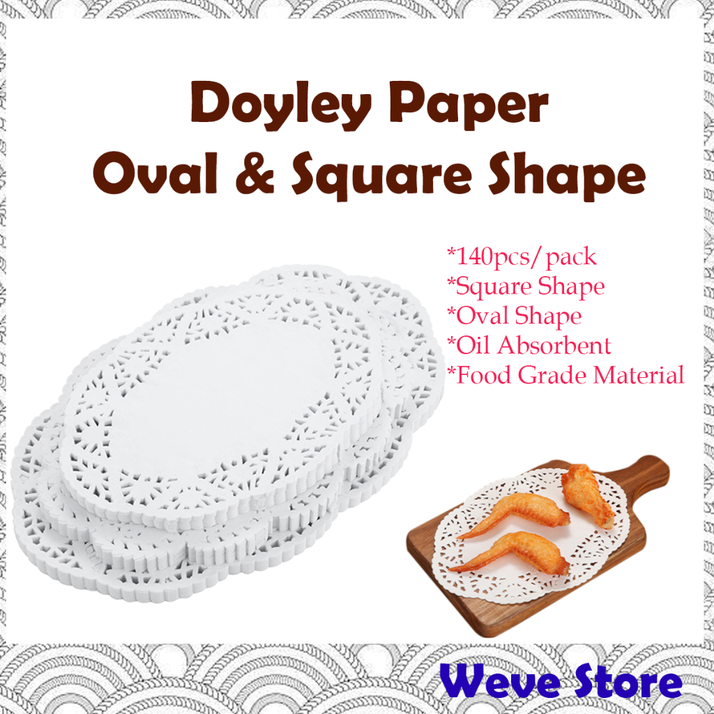 140 Piece Square Rectangle Shape Kertas Minyak Dim Sum Paper Dolly ...