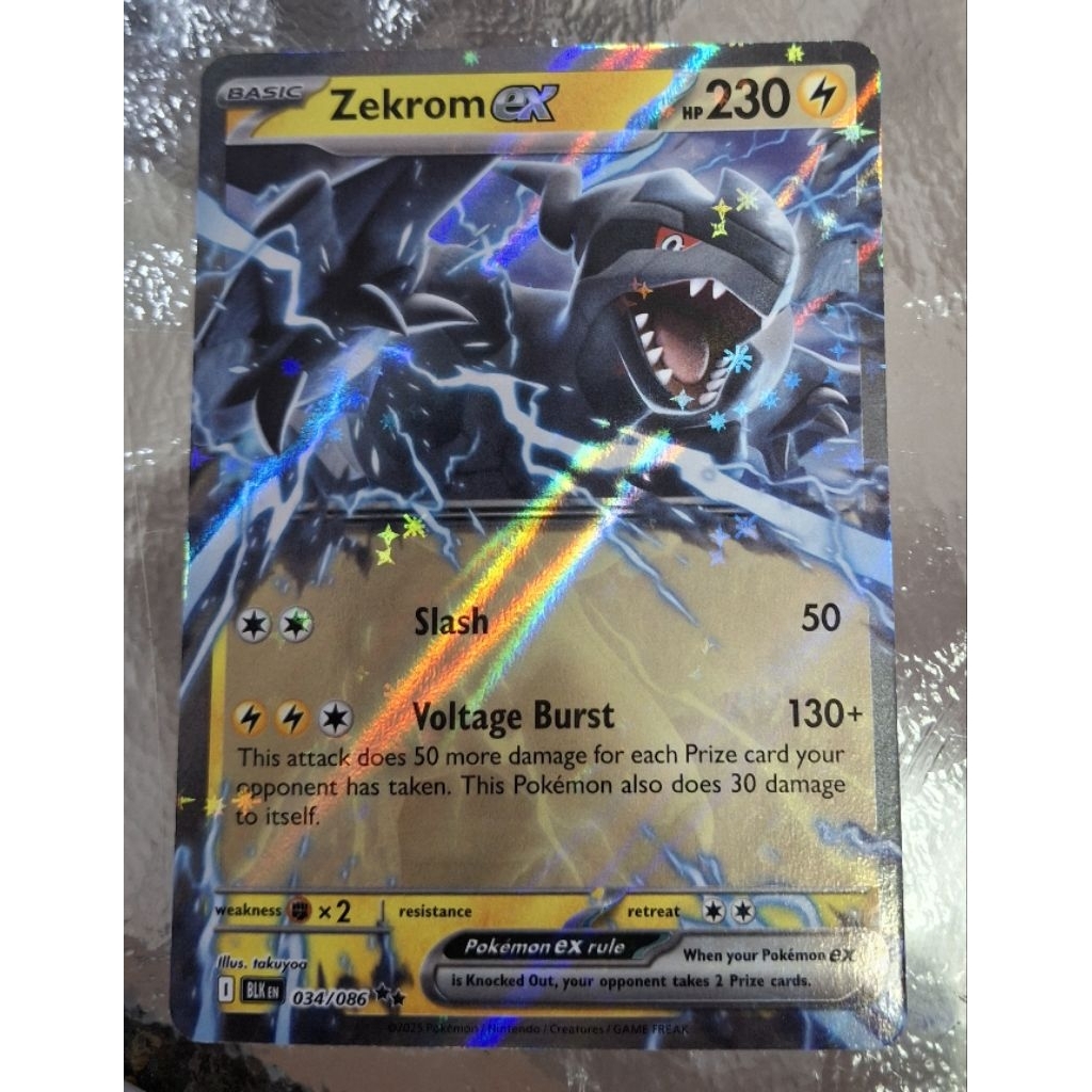Pokemon TCG- Zekrom ex (034/086)- SV:Black Bolt | Shopee Philippines