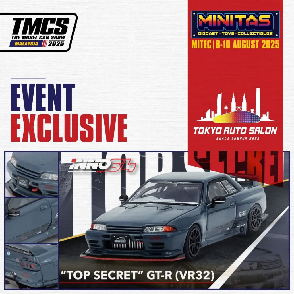 INNO64 Tokyo Auto Salon Kuala Lumpur 2025 TASKL Exclusive Top Secret GT ...