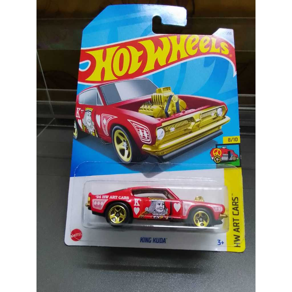 Hot Wheels King Kuda – HW Art Cars Series 8/10, Red, 152/250, 1:64 Scale Die-Cast Car