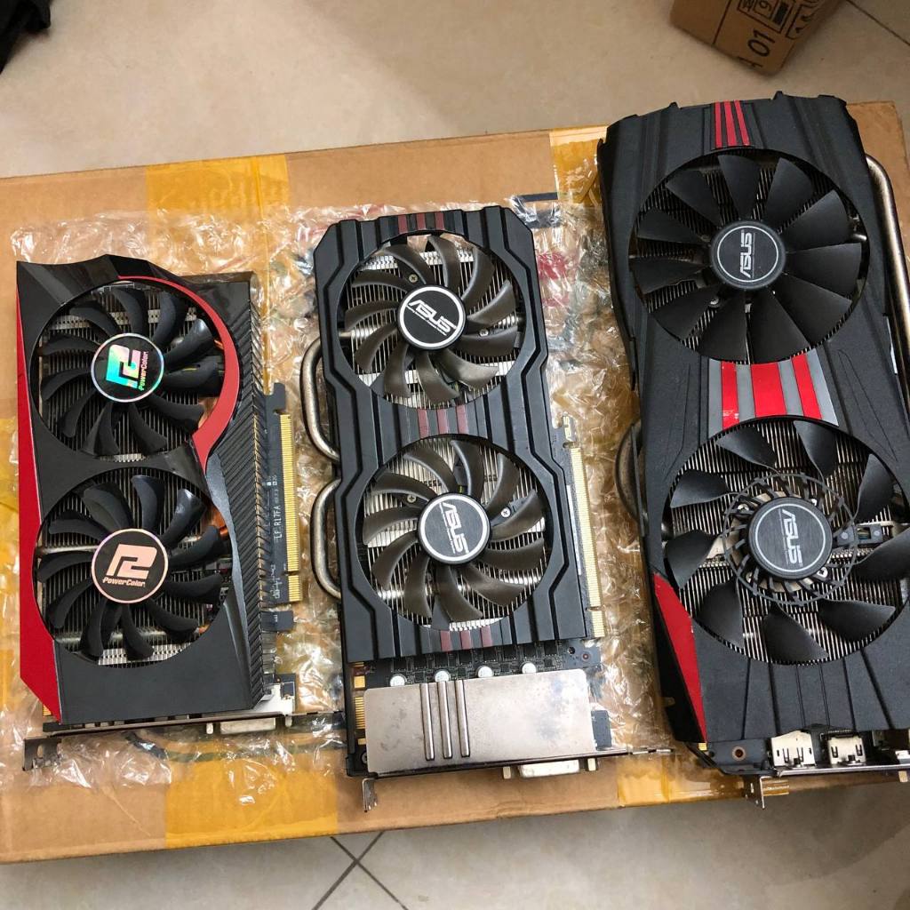 3 Unit GPU Gaming GPU Semi Faulty GPU Gaming RX 570 RX580 R9 280 ...