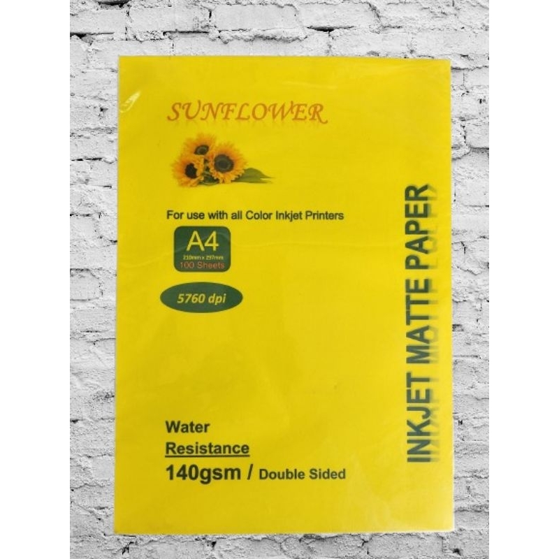 Single & Double Sided Matte Inkjet Coated Paper Printing Photo Card A4 ...