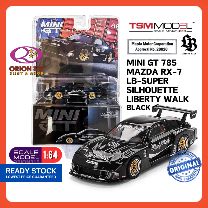 Mini GT 785 Mazda RX-7 LB-Super Silhouette Liberty Walk Black LHD ...