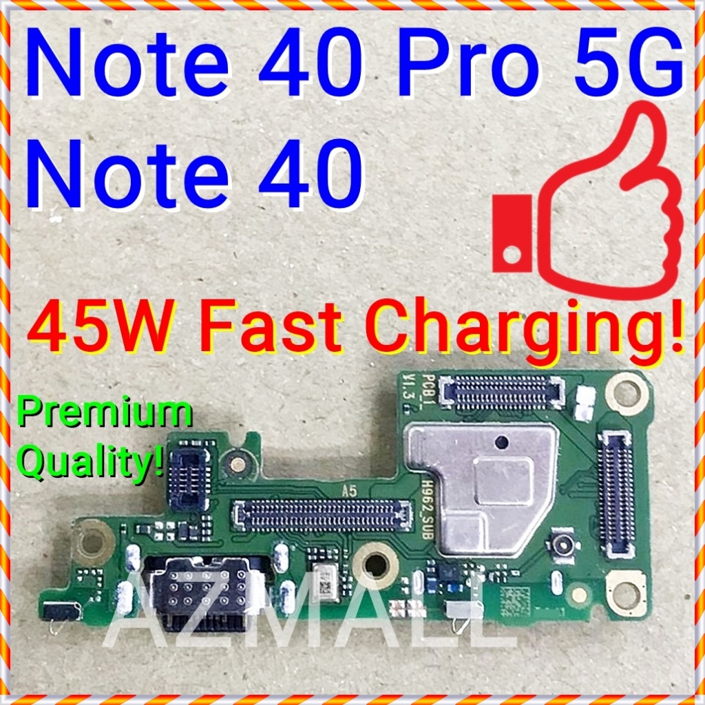 NEW SIM Slot Charging Port IC SUB Board MIC Infinix Note 40 Pro 5G ...