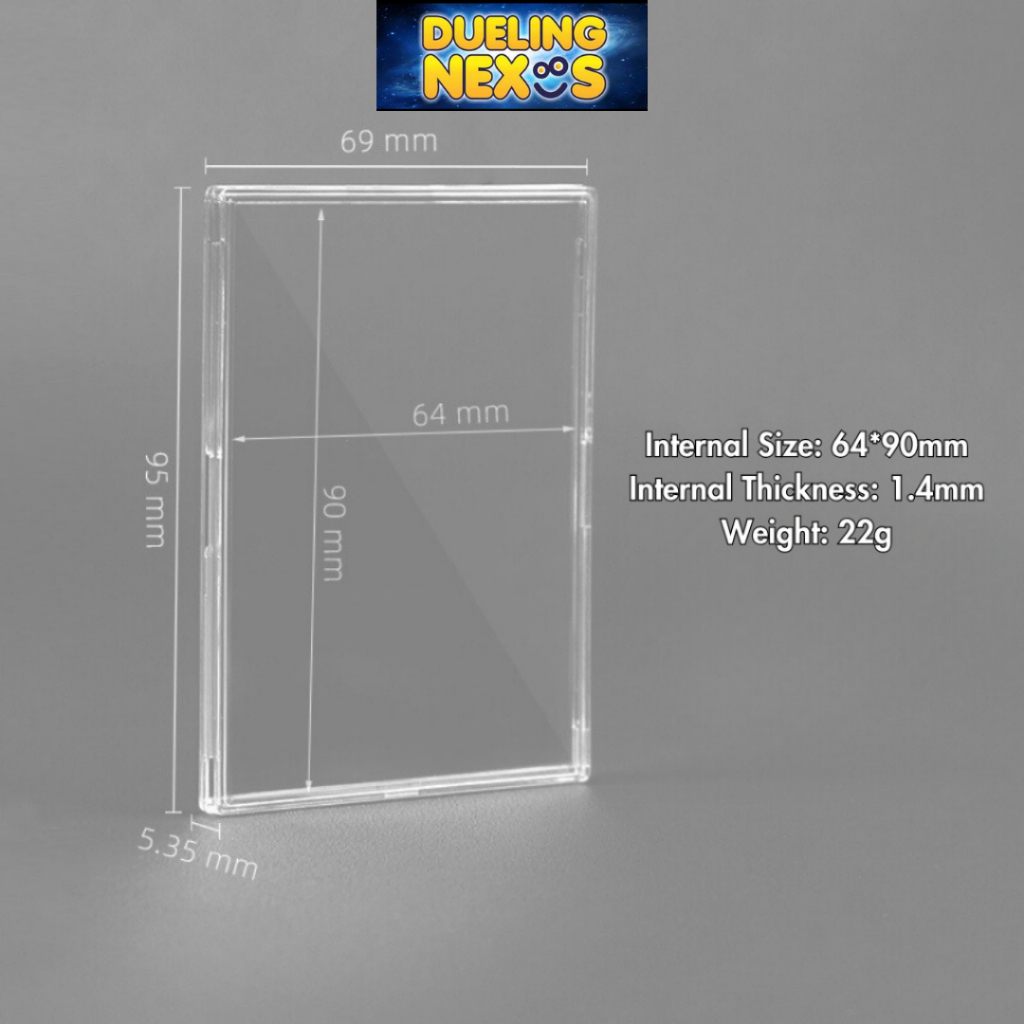 35pt Mini Shell Card Holder 64*90mm Trading TCG Casing Snap 贝壳砖 Pokemon ...