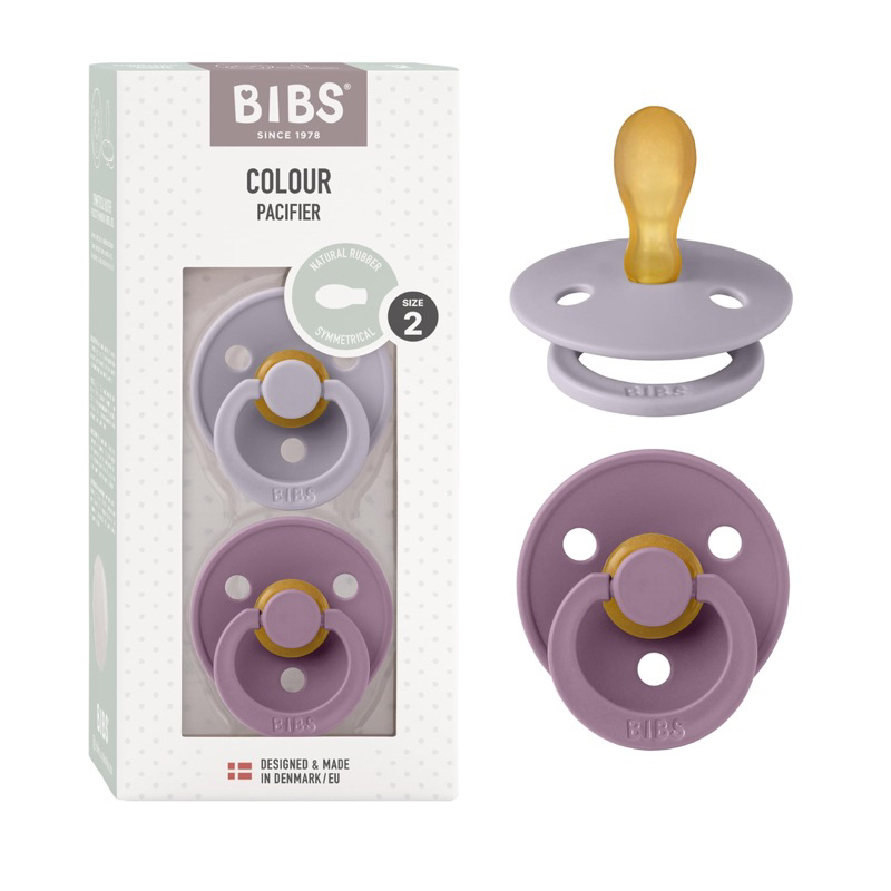 Bibs Pacifier Symmetrical Two Pack Pacifiers Made in Denmark | Shopee ...