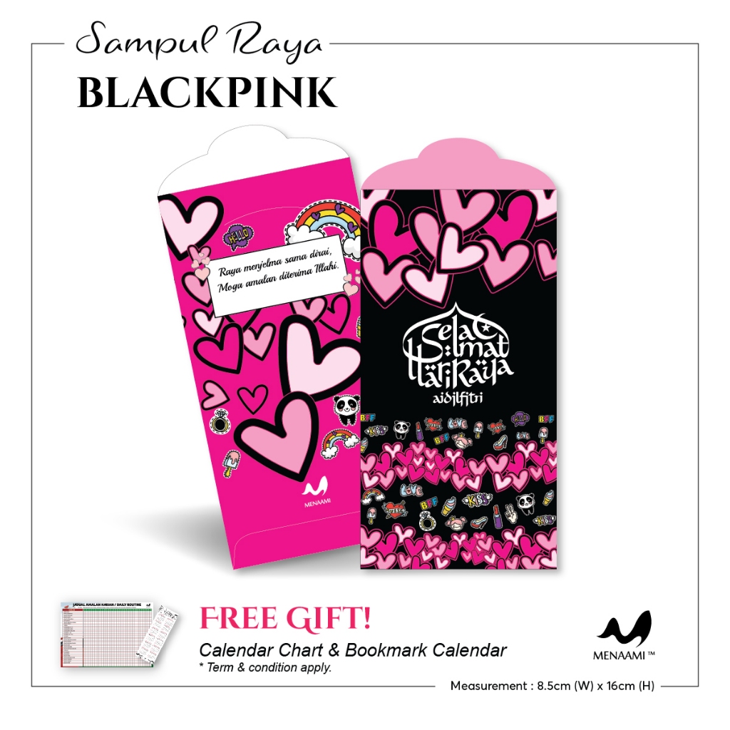 [ OFFICIAL ] BLACKPINK LOVE SAMPUL RAYA 2025 ANGPAO CANTIK MONEY ...