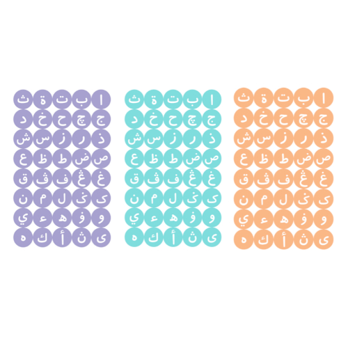 Sticker jawi 3 pcs / alif ba ta | Shopee Philippines