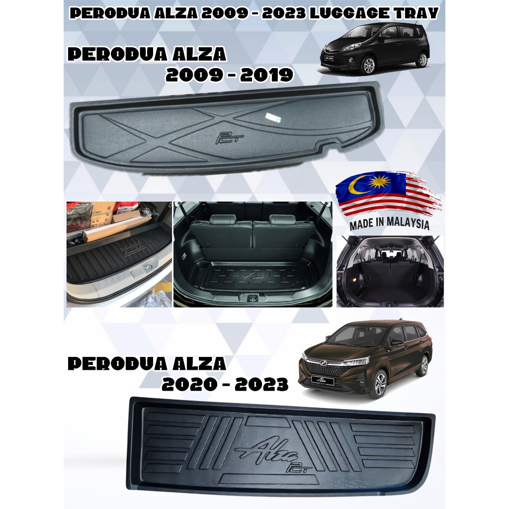 Perodua Alza 2009 - 2024 Boot Tray / Luggage Tray / Cargo Tray | Shopee ...