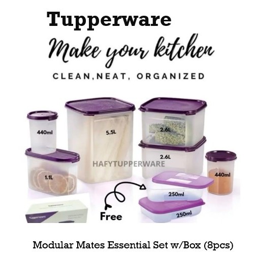 Tupperware Modular Mates Essential Set (8pcs) | Shopee Philippines